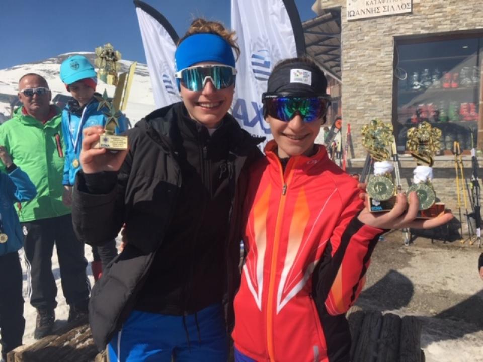 Γιαννακοβίτη και Τσιάρκα του ΕΟΣ Νάουσας τα χρυσά στο Δίαθλο