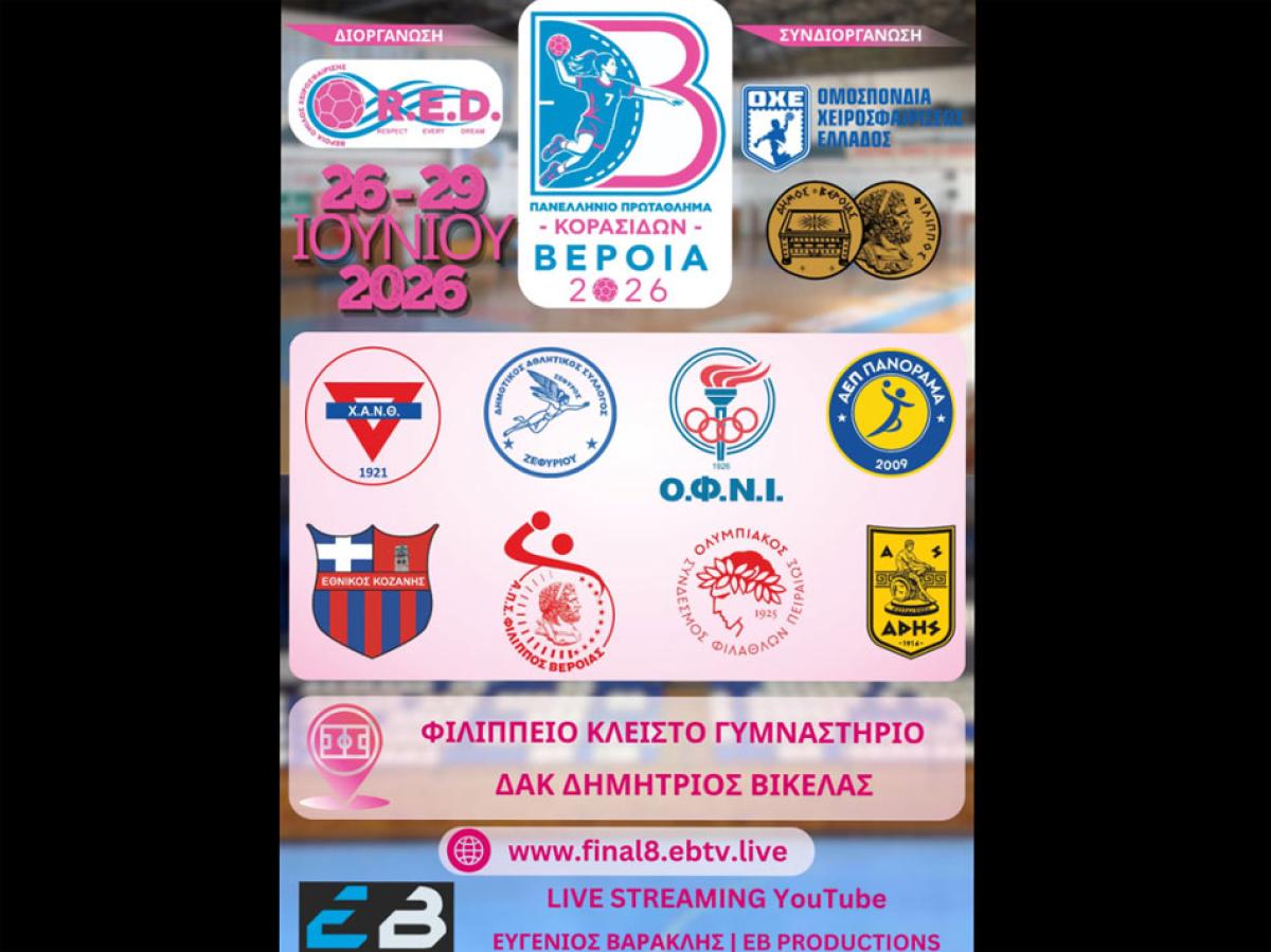 Final 8 Κορασίδων στη Βέροια: Η γιορτή του γυναικείου χάντμπολ ξεκινά!
