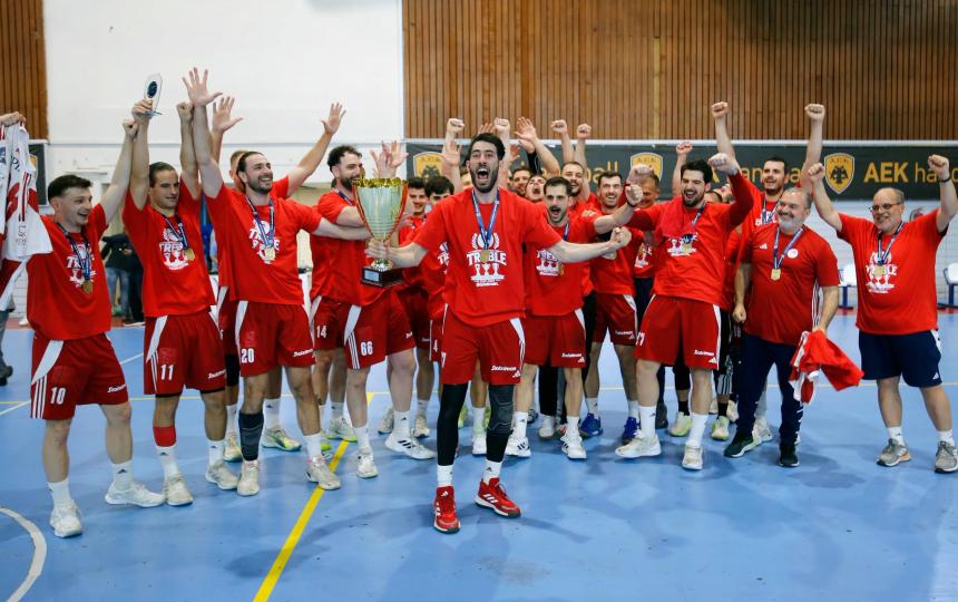 Handball Premier: Στην κορυφή για 6η φορά ο Ολυμπιακός, "διπλό" τίτλου επί της ΑΕΚ!