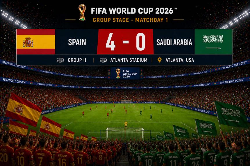 Μουντιάλ 2026: Ισπανική «καταιγίδα» με μαγικό Ογιαρθάμπαλ και 4άρα στη Σαουδική Αραβία!