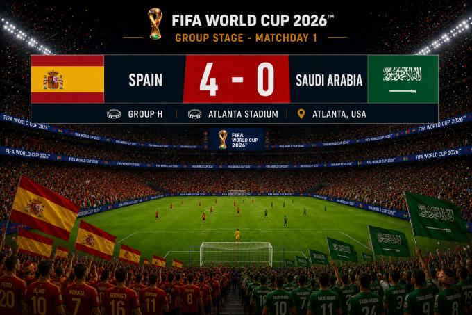 Μουντιάλ 2026: Ισπανική «καταιγίδα» με μαγικό Ογιαρθάμπαλ και 4άρα στη Σαουδική Αραβία!