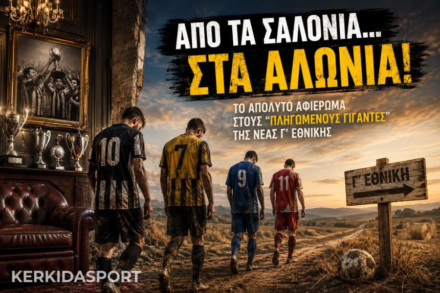 Από τα σαλόνια... στα αλώνια! Αφιέρωμα στους "πληγωμένους γίγαντες" της νέας Γ’ Εθνικής