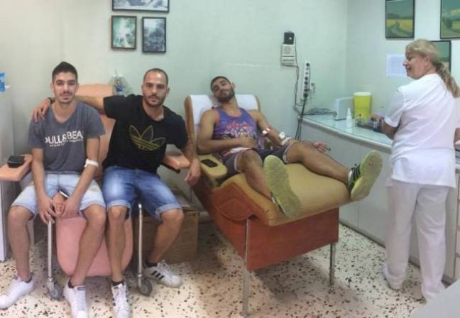 Αιμοδοσία των ποδοσφαιριστών της ΝΑΟΥΣΑΣ για την 18 χρονη