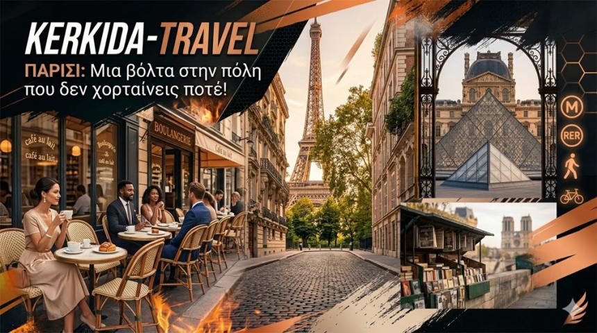 KERKIDA-TRAVEL: Γιατί το Παρίσι παραμένει ο κορυφαίος προορισμός κάθε εποχή