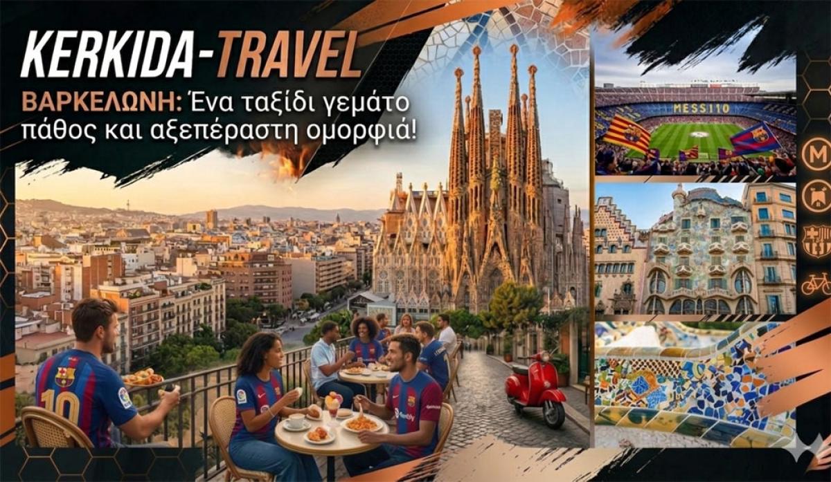 KERKIDA-TRAVEL: Ταξίδι στη Βαρκελώνη – Από τη Sagrada Familia μέχρι τον παλμό του Camp Nou!