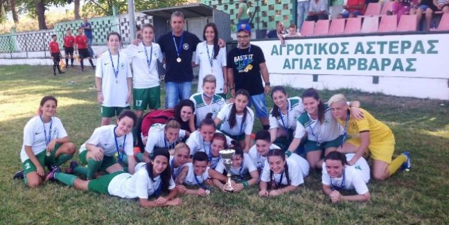 Έγινε η απονομή του κυπέλλου στις γυναίκες της Αγ. Βαρβάρας. Σε φιλικό νίκησαν την Καστοριά