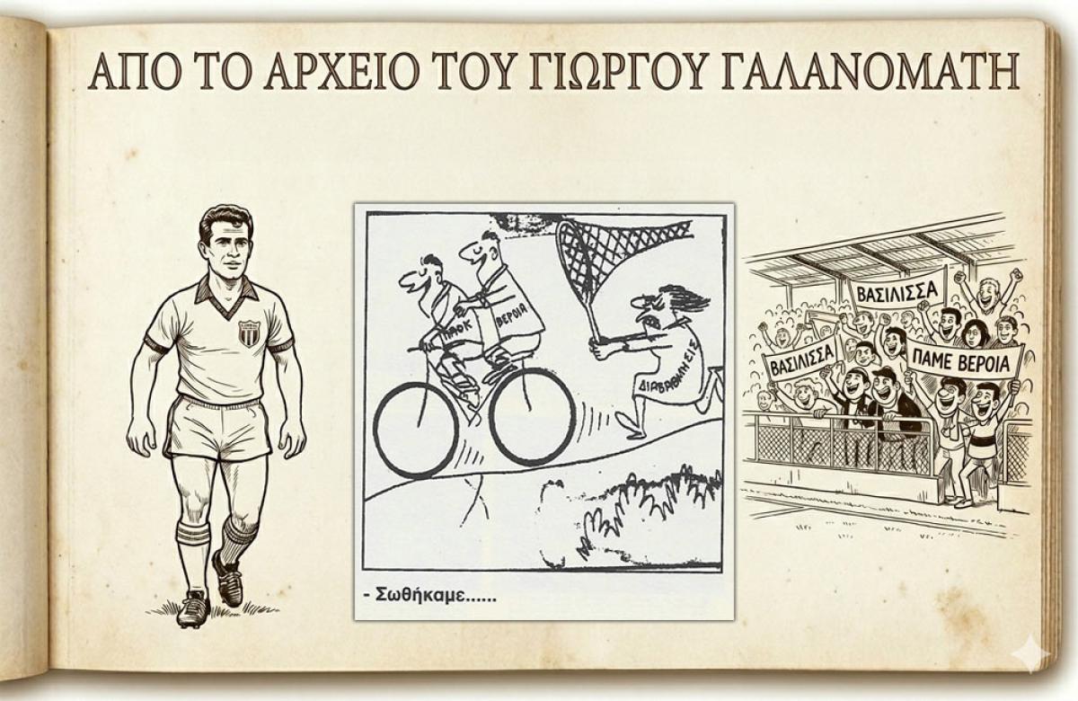 Ρετρό Σκίτσα της Βέροιας: Όταν η Βασίλισσα ύψωσε "τείχος" στον ΠΑΟΚ και άγγιξε το θρίαμβο!