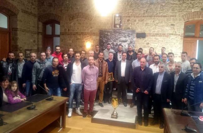 Υποδέχθηκε τους θριαμβευτές ο Δήμαρχος Βέροιας!