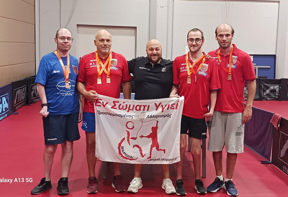 Επιτυχίες των αθλητών με αναπηρία του Εν Σώματι Υγιεί στο Πανελ. Πρωτάθλημα Επιτραπέζιας Αντισφαίρισης 2023