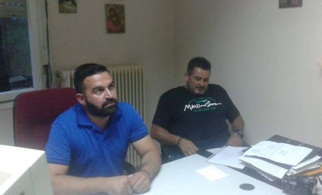 Ο Σ. Παγγούρας στον πάγκο του Λουτρού