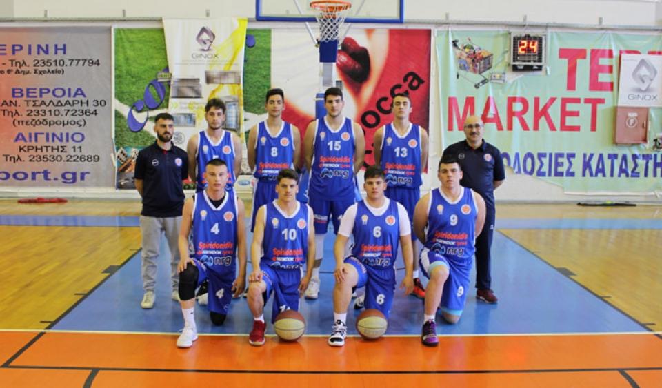 Τρίτη θέση για την εφηβική ομάδα του Α.Ο.Κ. Βέροιας στο final four του Αιγινίου