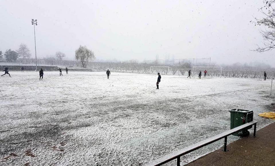 Προπόνηση μέσα στα χιόνια για την «Βασίλισσα»! (φωτο)