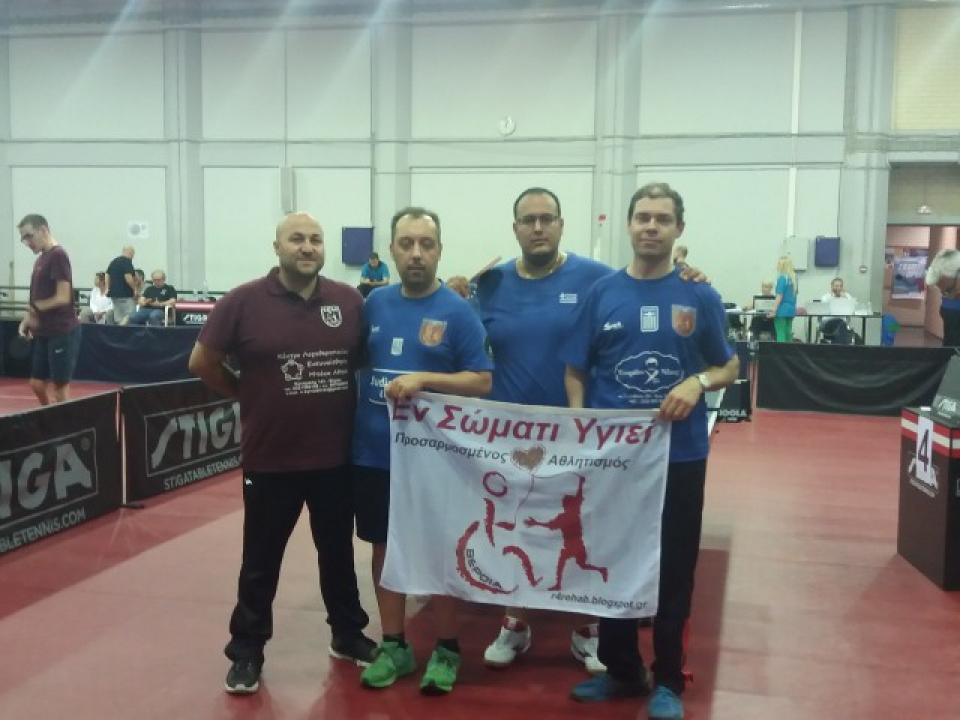 Πανελλήνιο Πρωτάθλημα Para Table Tennis 2020 - Με 4 αθλητές το "Εν Σώματι Υγιεί"