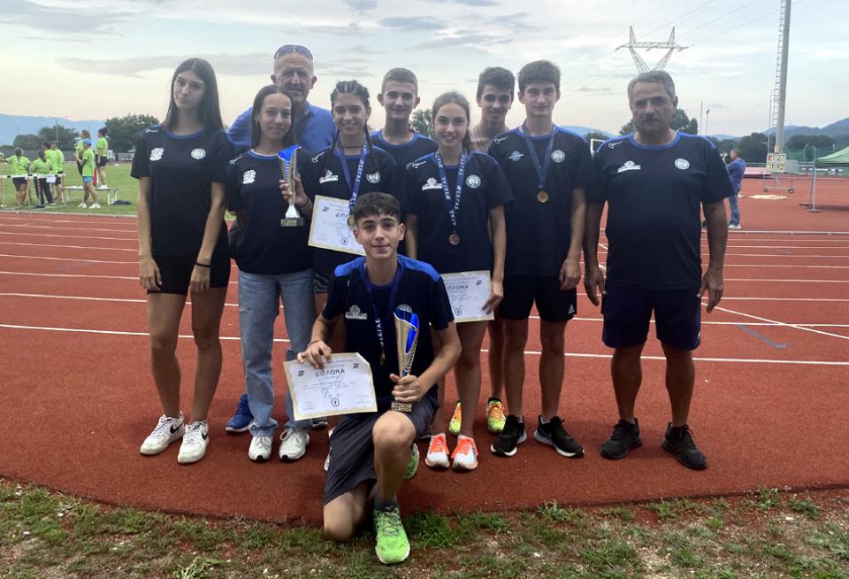 Δεύτερος ο Βικέλας Βέροιας στο Πανελλήνιο Πρωτάθλημα Στίβου Κ-16 με 9 μετάλλια
