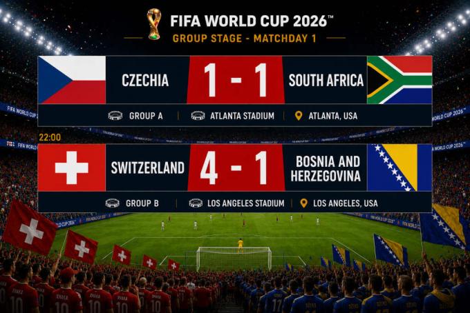 Μουντιάλ 2026: Ελβετική καταιγίδα στο φινάλε και «μπλόκο» της Νότιας Αφρικής στους Τσέχους!