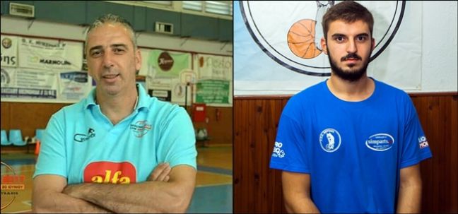 Ο προπονητής και ο βοηθός-γυμναστής των Αετών Βέροιας