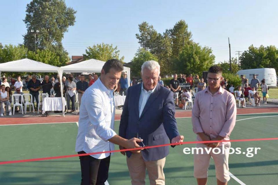 Έγιναν στα Τρίκαλα τα εγκαίνια του γηπέδου μπάσκετ που δώρησε ο Δημήτρης Ιτούδης (φωτο - βίντεο)