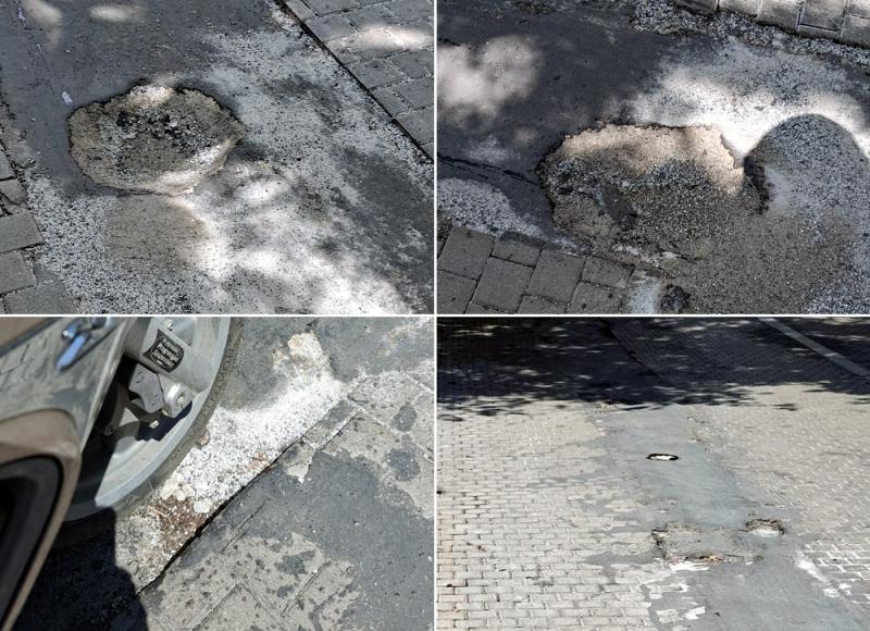 Βέροια: Τέσσερις λακκούβες στην οδό Ελιάς περιμένουν κάποιον να τις κλείσει!