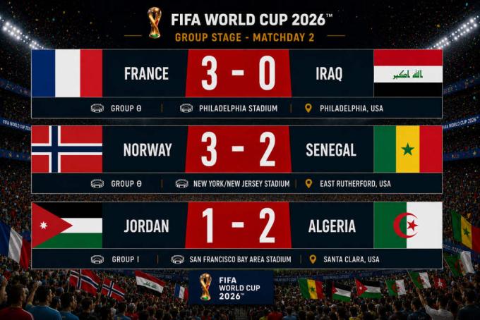 Μουντιάλ 2026: Γαλλική πρόκριση μέσα στην καταιγίδα, σόου Χάλαντ και Αλγερινή ανατροπή!