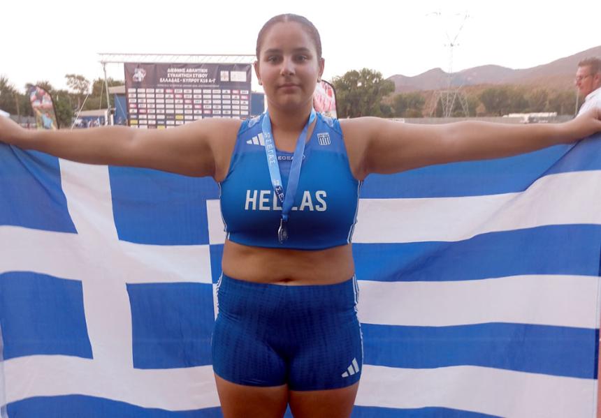 Δεύτερη η Ριάνα Νικολοπούλου στην σφαιροβολία