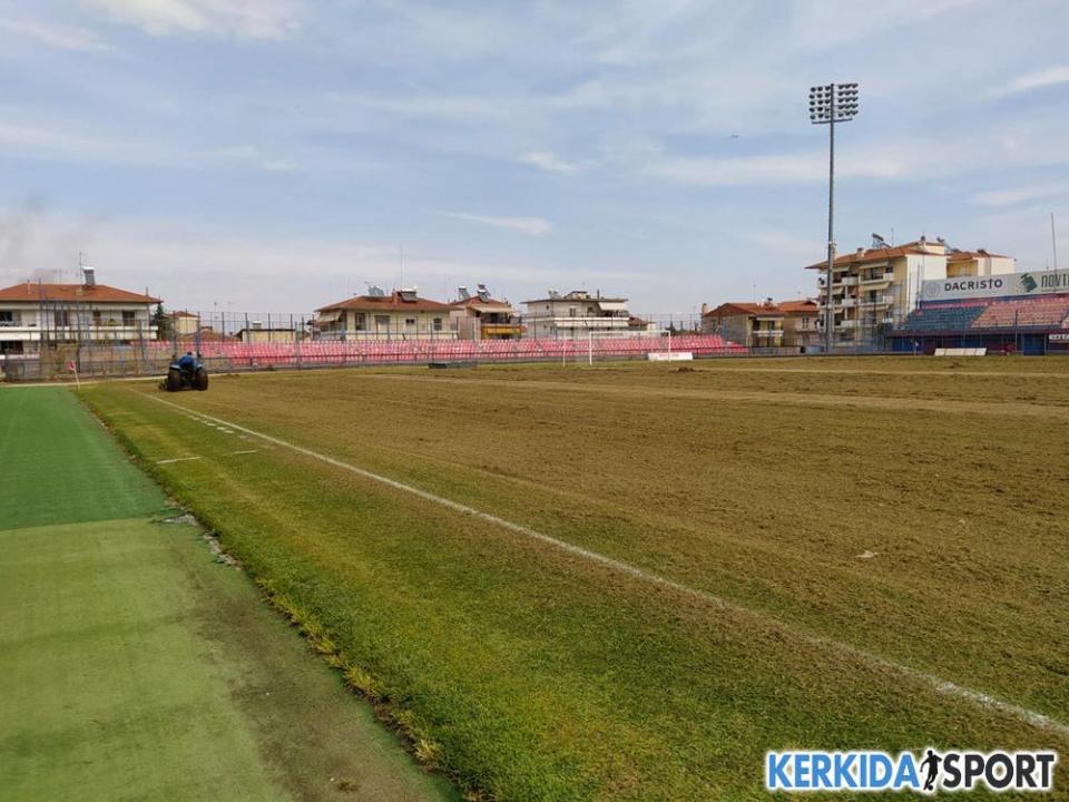 Έκλεισε για επανασπορά το Δημοτικό στάδιο Βέροιας (φωτο)