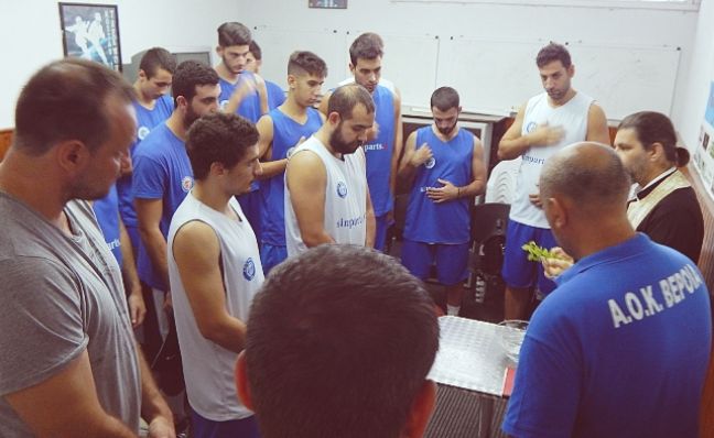 Ο αγιασμός του ΑΟΚ Βέροιας και το πρώτο φιλικό προετοιμασίας