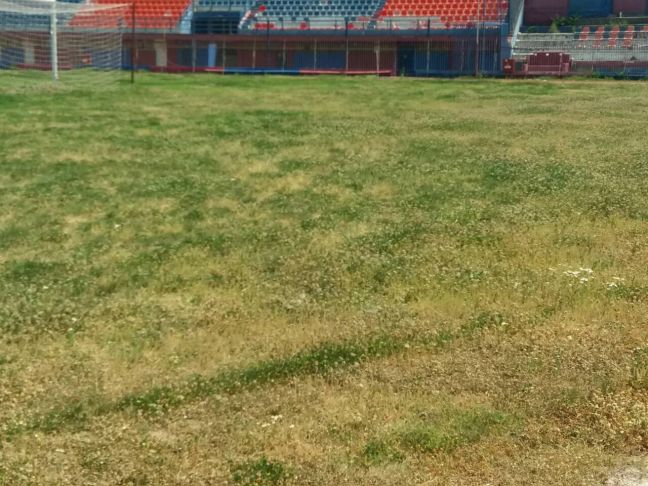 Εκπέμπει SOS o χλοοτάπητας του Δημοτικού Σταδίου Βέροιας