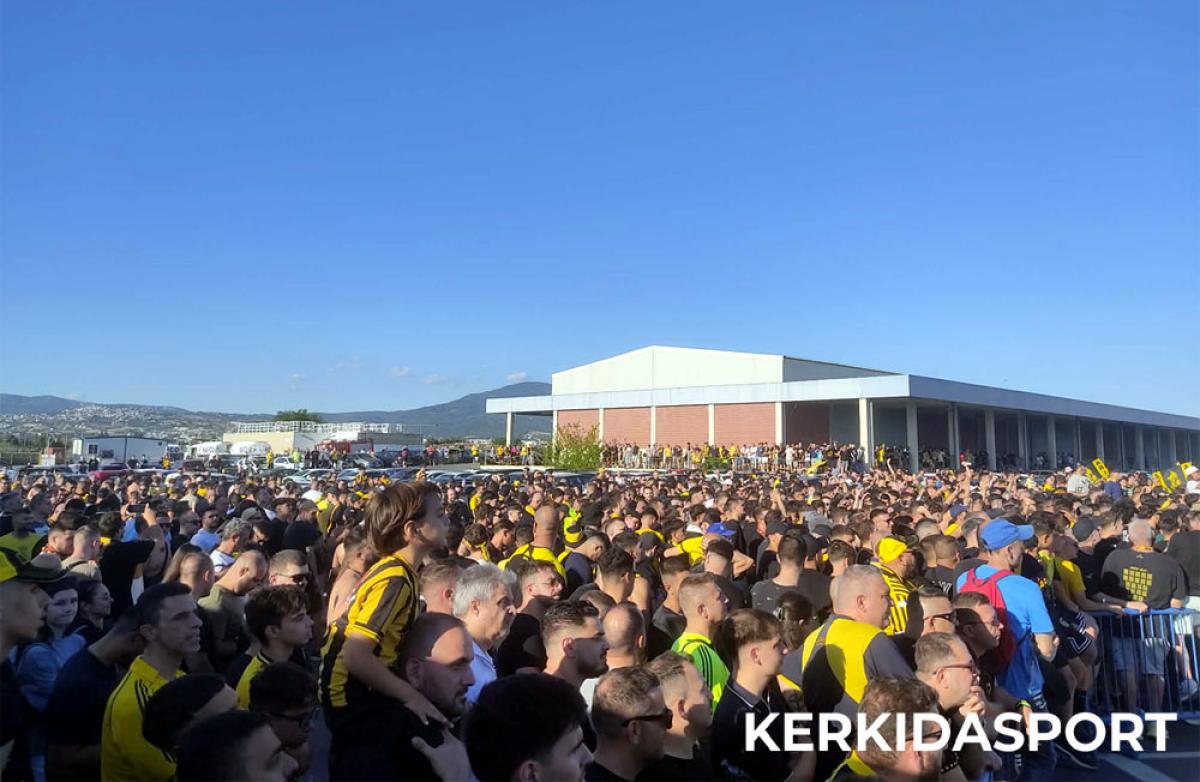 "Σεισμός" στο αεροδρόμιο "Μακεδονία" για την υποδοχή του Βασίλη Σπανούλη από τους φίλους του Άρη! (video)